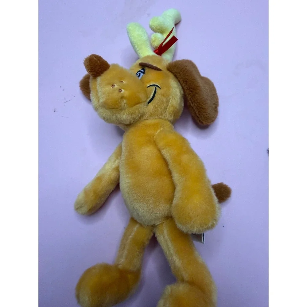 Dr Seuss The Grinch Max the Dog‎ Plush Stuffed Animal Just Play 12 Inch Antler